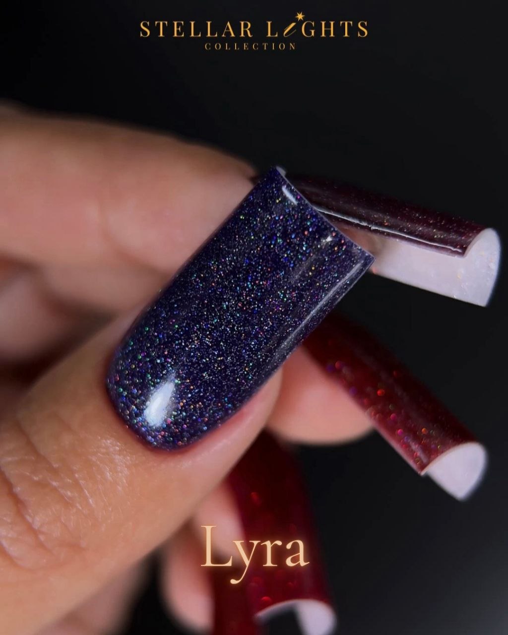 Lyra – 8 ml — flacon, coulée, rendu sur ongle