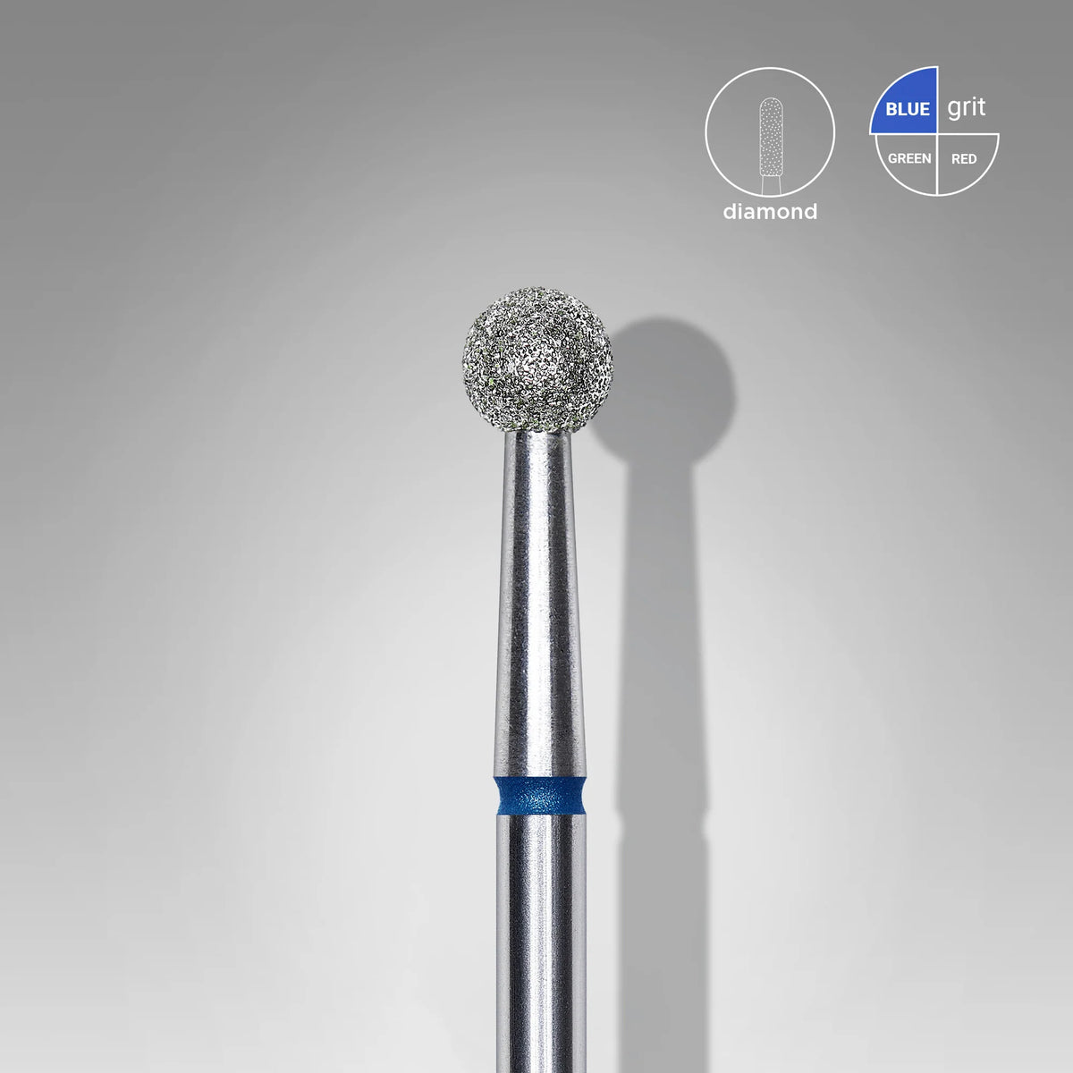 Embout diamant « boule », bleu, diamètre de tête 4 mm - Staleks Pro