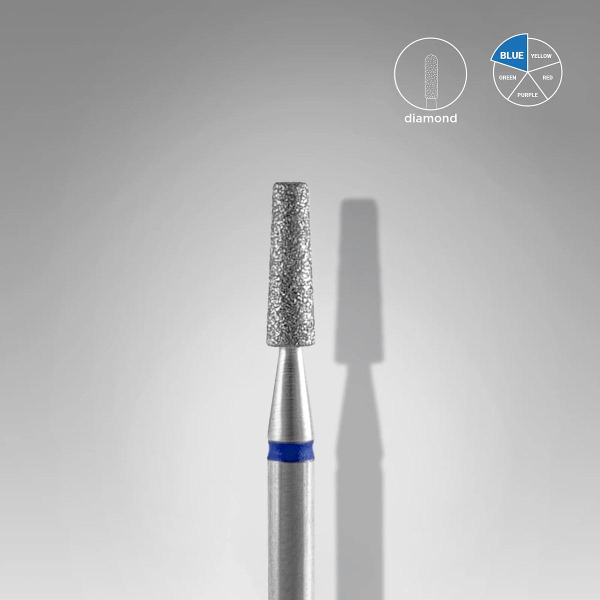 Embout diamant « frustum », bleu, diamètre de la tête 2.5 mm, partie active 8 mm - Staleks Pro