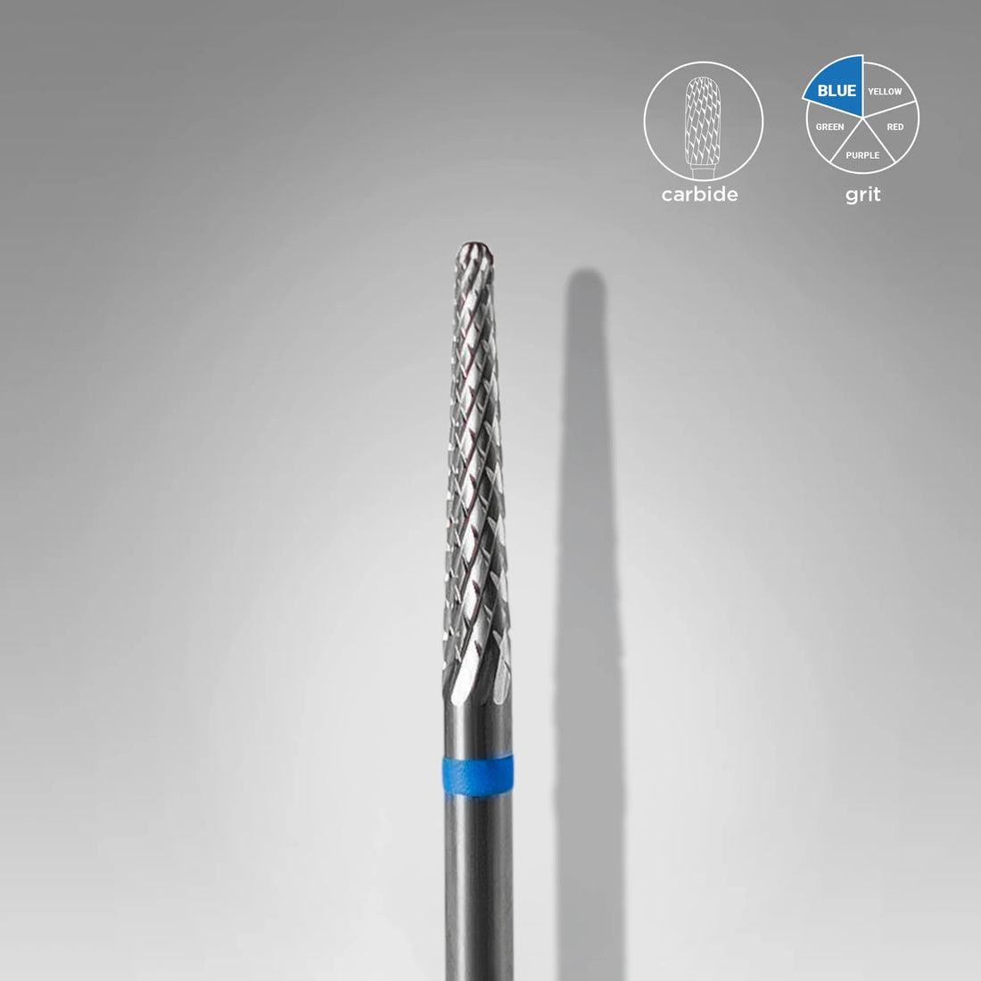 Embout carbure, «cône» bleu, diamètre tête 2.3 mm / partie active 14 mm - Staleks Pro