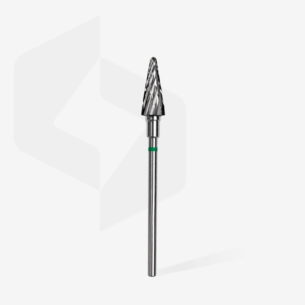 Embout en carbure, «cône» vert, diamètre 6 mm, partie active 14 mm -Staleks Pro