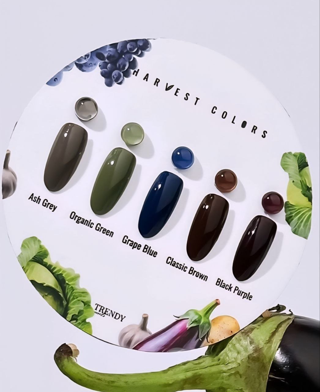 Collection HARVEST COLORS – 5 Gels polish Automne